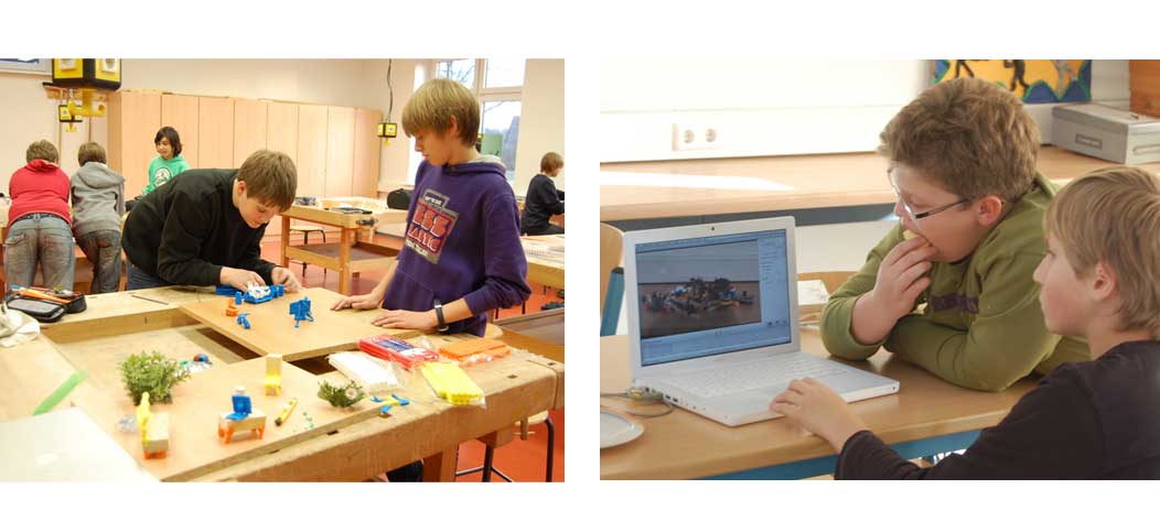 Aufnahme mit Laptop